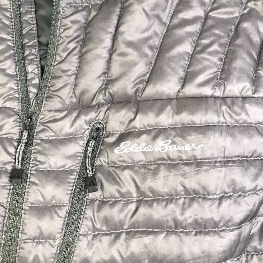 Eddie Bauer First Ascent Vest Mens XL Black StormDown 800 Insulated Puffer